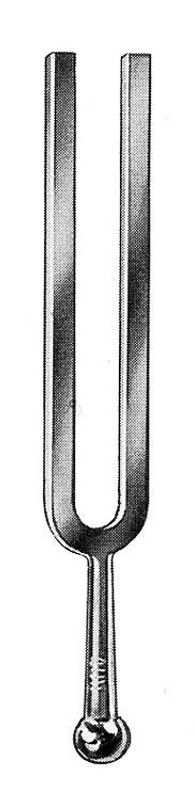 Stemmegaffel A 440 Hz, kantet type