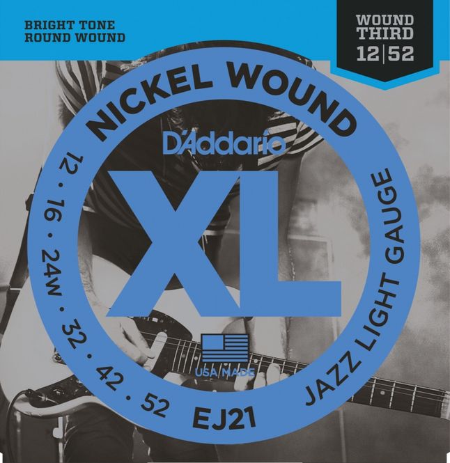 Hovedbilde Daddario EJ21 12-52 Nickel Wound elgitar strenger
