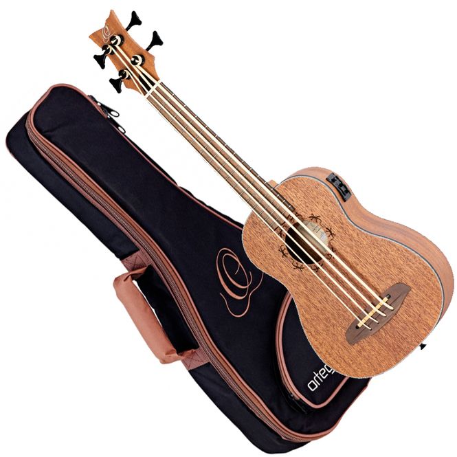 Hovedbilde Ortega LIZZY-BS-GB-L Ukulele Bass m/Bag Left