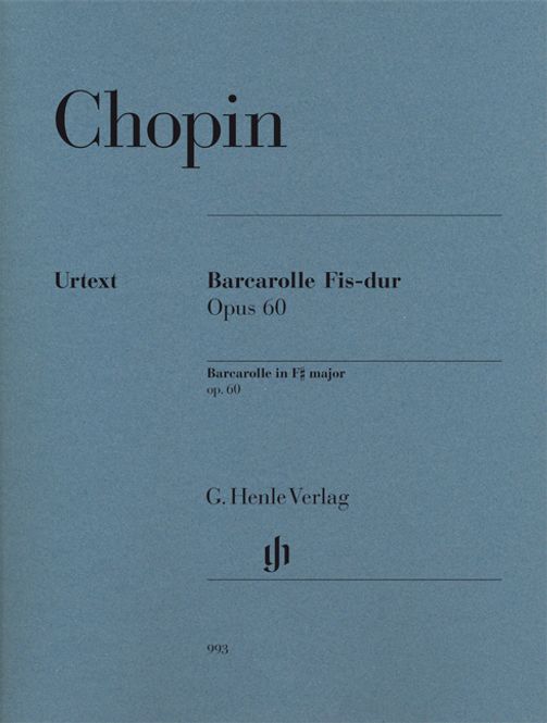 Hovedbilde Frédéric Chopin - Barcarolle In F Sharp Op.60