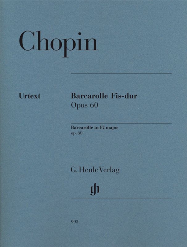 Frédéric Chopin - Barcarolle In F Sharp Op.60