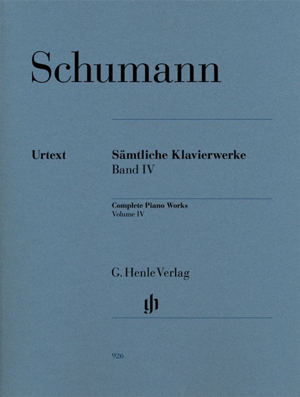 Robert Schumann - Sämtliche Klavierwerke Band 4