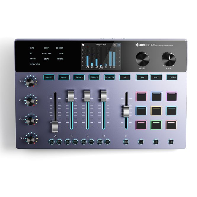Hovedbilde Donner PC-02 podcast-mikser  