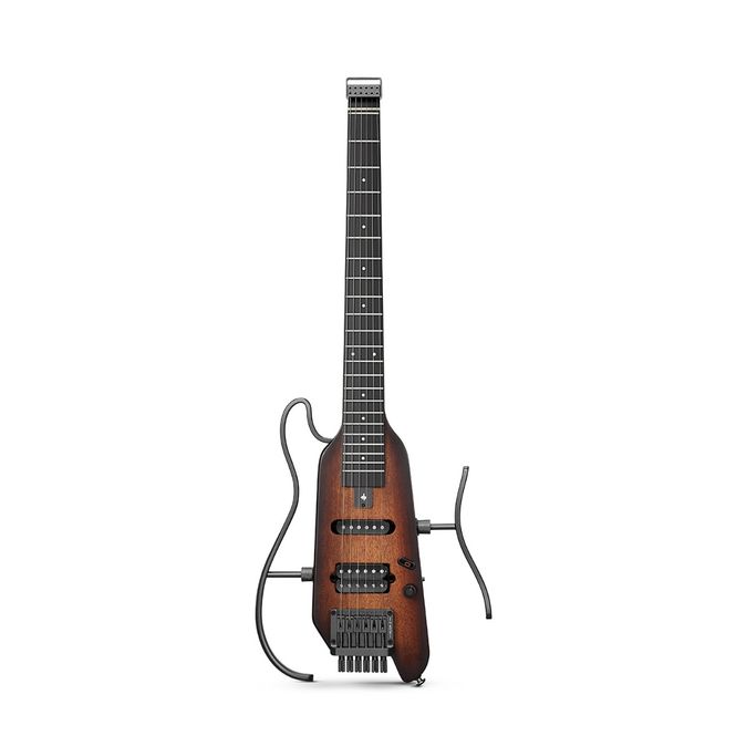 Hovedbilde Donner HUSH-X silent el-gitar sunburst 