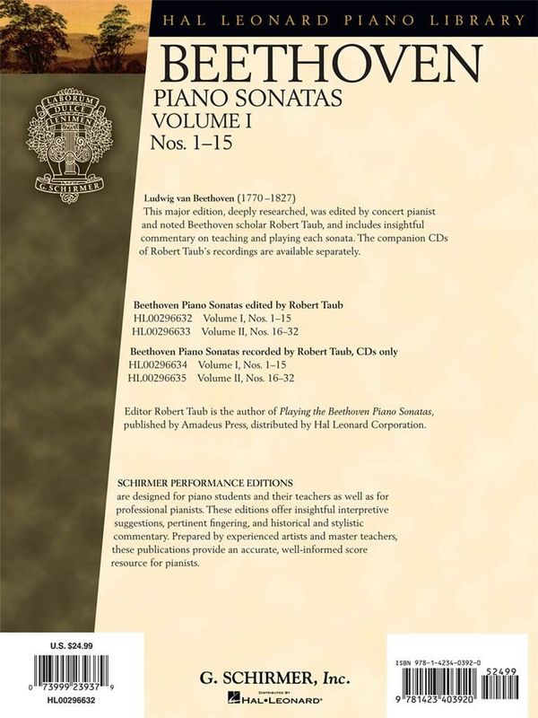 Ludwig van Beethoven - Beethoven - Piano Sonatas, Volume I - Boo