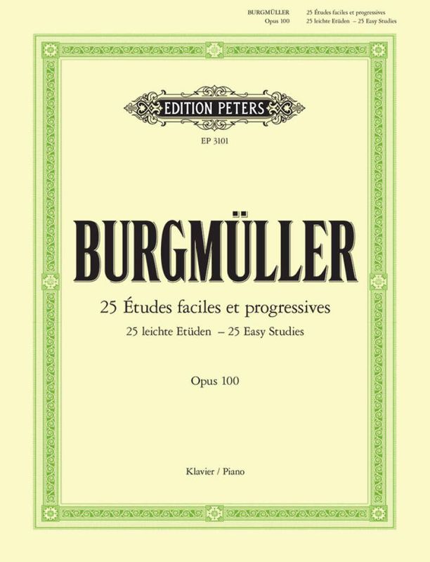 Friedrich Burgmüller - 25 Leichte Etuden - Easy Studies Opus 100