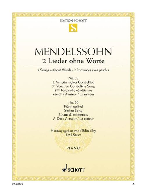 Hovedbilde Felix Mendelssohn Bartholdy - Lieder Ohne Worte ...