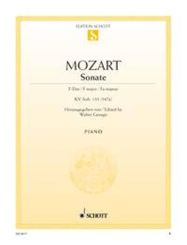 Wolfgang Amadeus Mozart - Sonate F Kv547A (Anh.135)