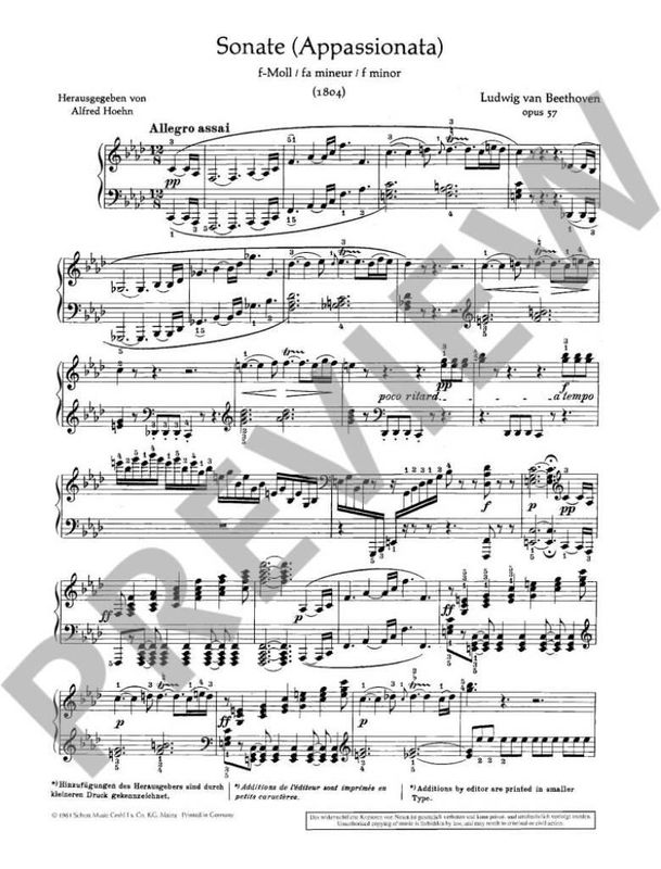 Ludwig van Beethoven - Sonate 23 F Opus 57 (Appassionata)