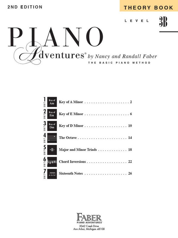 Piano Adventures Theory Book Level 3B