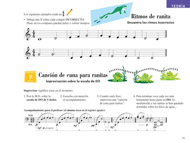 Piano Adventures: Lecciones y Teoría Nivel 1