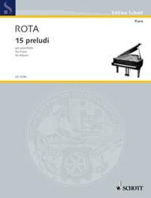 Hovedbilde Nino Rota - 15 Preludi Per Pianoforte