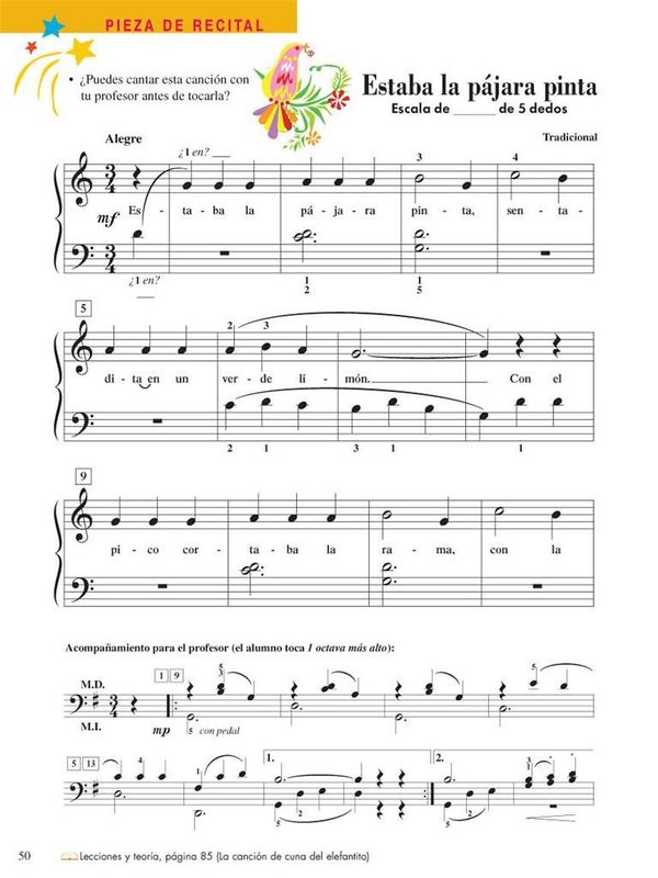 Piano Adventures: Técnica e Interpretación Nivel 2