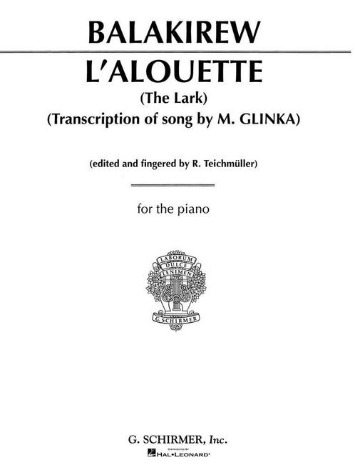 Hovedbilde Mili Aleksejevitsj Balakirev - L'Alouette (The ...