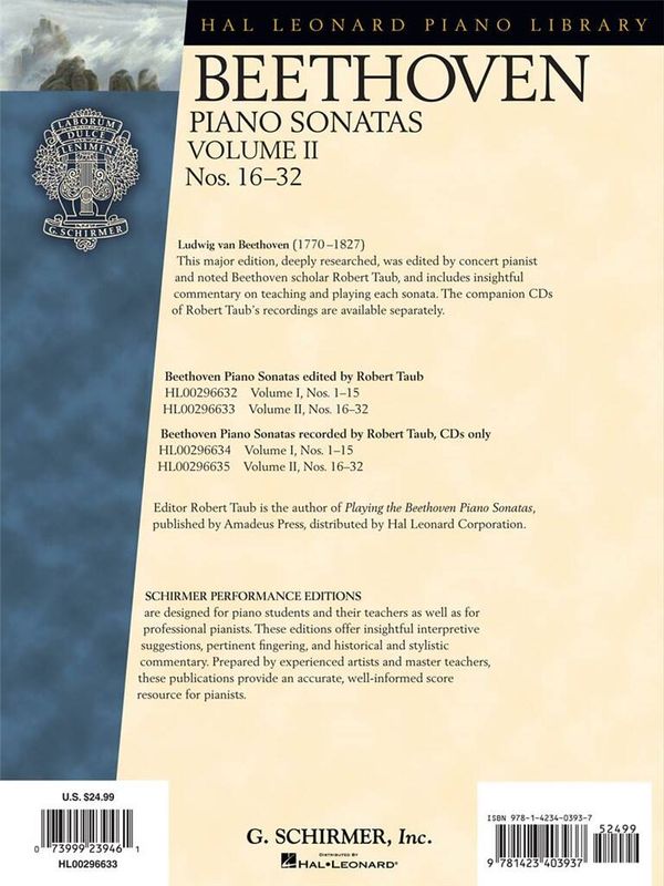 Ludwig van Beethoven - Beethoven - Piano Sonatas, Volume II - Bo