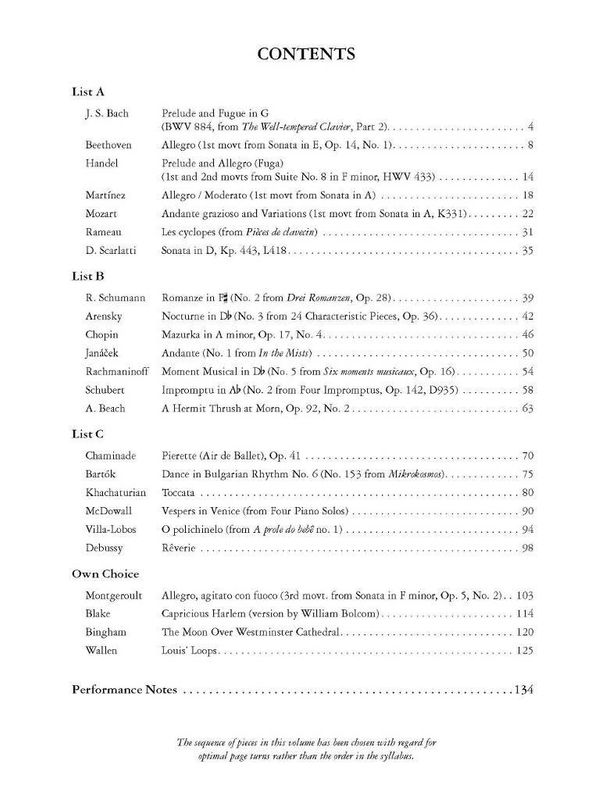 Grade 8 Piano Anthology 2023-2024