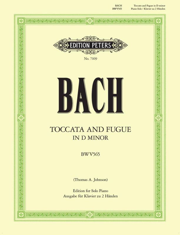 Johann Sebastian Bach - Toccata And Fugue In D Minor - Piano Sol