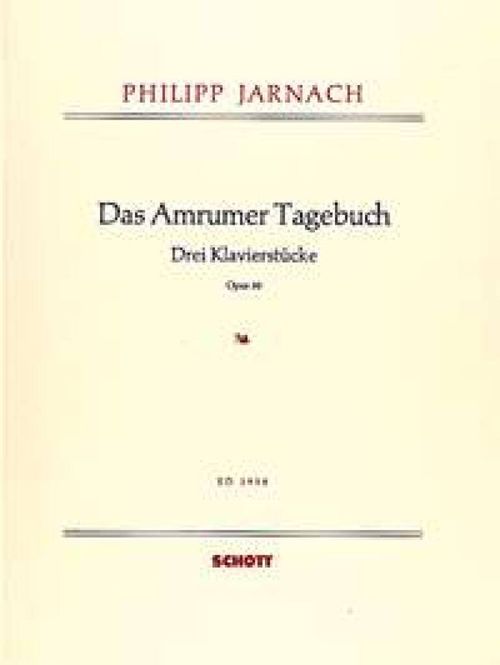 Hovedbilde Philipp Jarnach - Das Amrumer Tagebuch op. 30