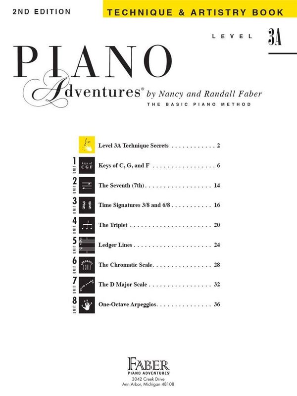 Piano Adventures Technique & Artistry Level 3A