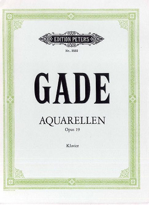 Hovedbilde Niels Wilhelm Gade - Aquarellen Op.19