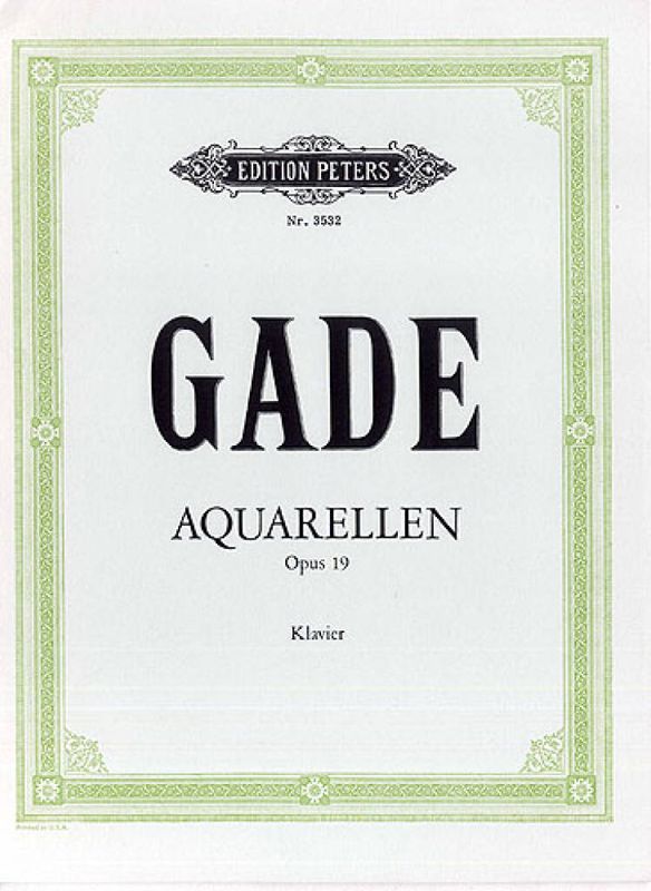 Niels Wilhelm Gade - Aquarellen Op.19
