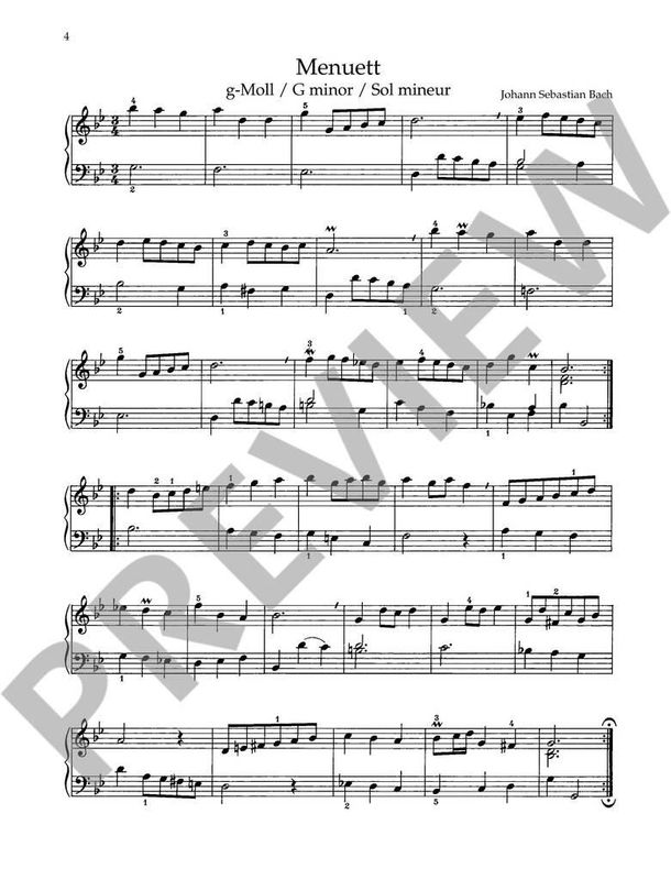 Leichte Klaviermusik Barock