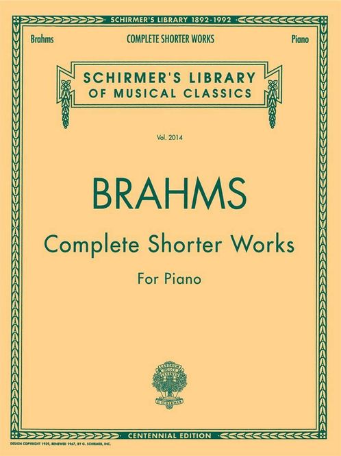 Hovedbilde Johannes Brahms - Complete Shorter Works For Piano