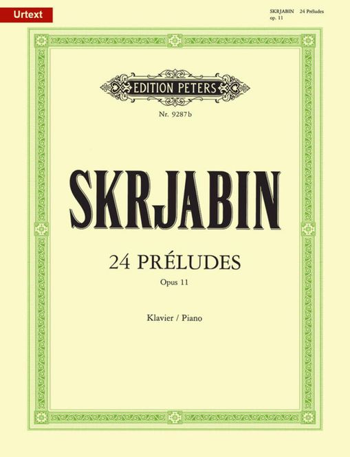 Hovedbilde Alexander Scriabin - 24 Preludes Opus 11