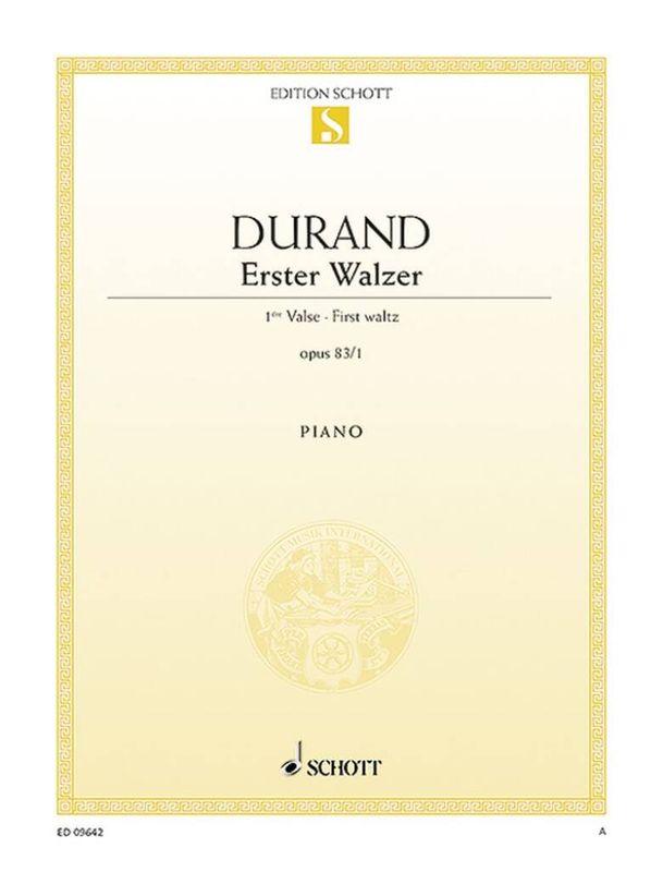 Auguste Durand - Wals 1 Es Opus 83