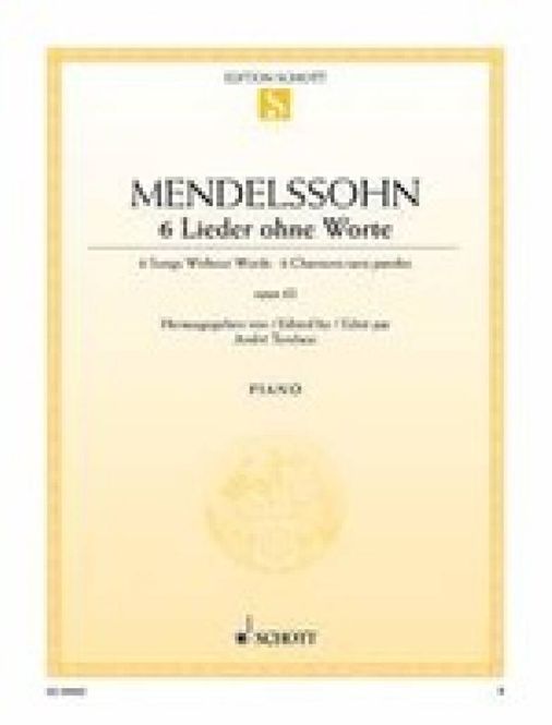 Hovedbilde Felix Mendelssohn Bartholdy - 6 Songs Without ...