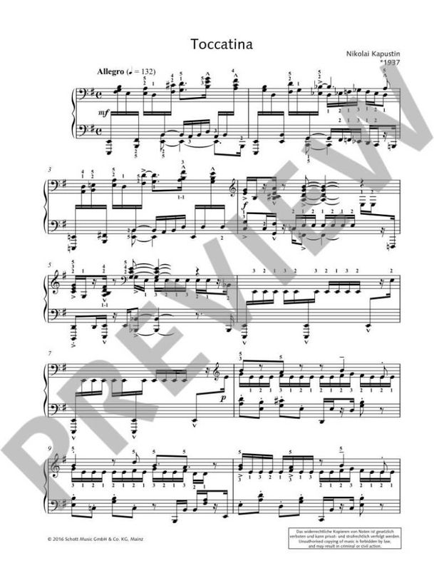 Nikolai Kapustin - Toccatina op. 40/3