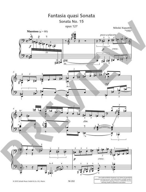 Nikolai Kapustin - Fantasia quasi Sonata op. 127