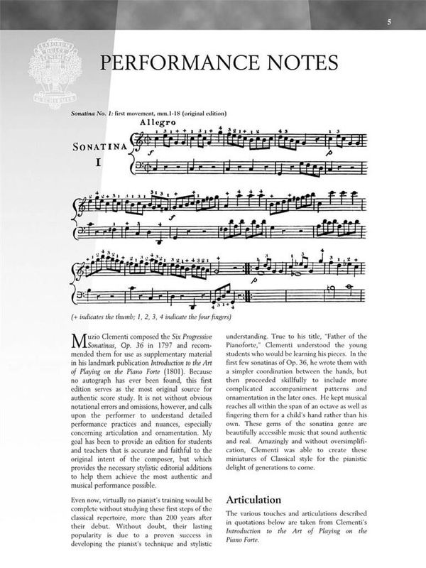 Muzio Clementi - Sonatinas, Op. 36