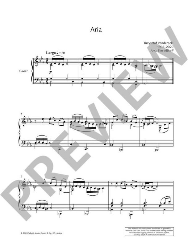 Krzysztof Penderecki - Aria