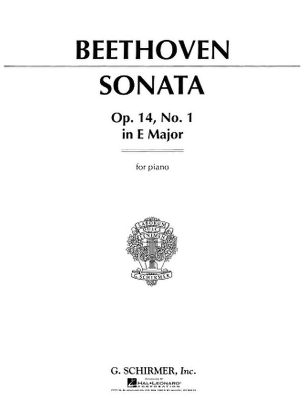 Ludwig van Beethoven - Sonata in E Major, Op. 14, No. 1