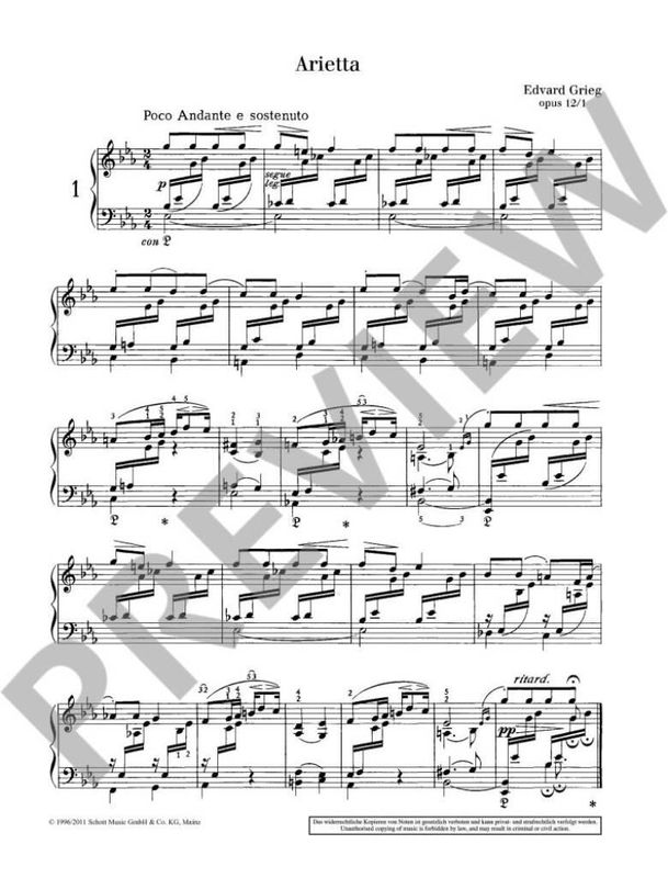 Edvard Grieg - Lyrische Stucke Opus 12 38 43