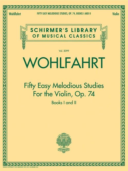 Hovedbilde Franz Wohlfahrt - Fifty Easy Melodious Studies ...