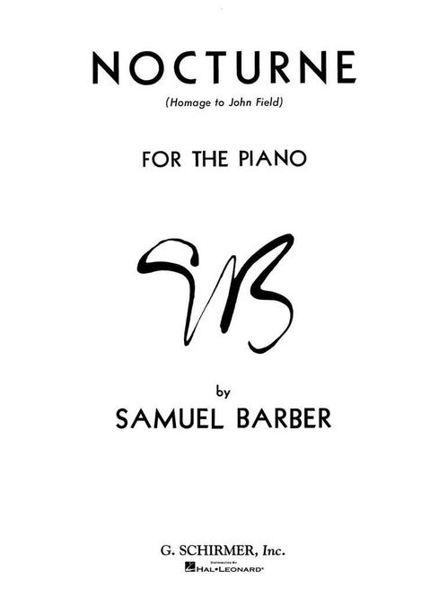 Hovedbilde Samuel Barber - Nocturne Op. 33 - Homage to John ...
