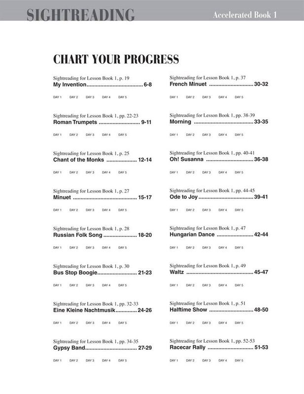 Accelerated Piano Adventures Sightreading Book 1