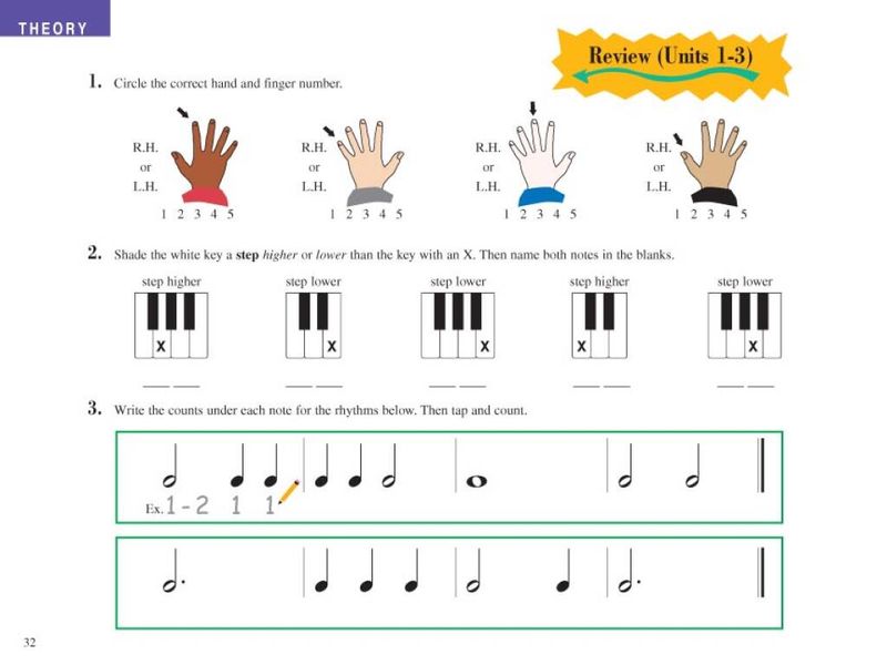 Piano Adventures All-In-Two Primer Lesson/Theory