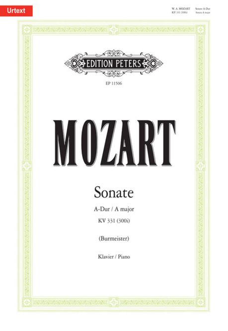 Hovedbilde Wolfgang Amadeus Mozart - Piano Sonata A major ...