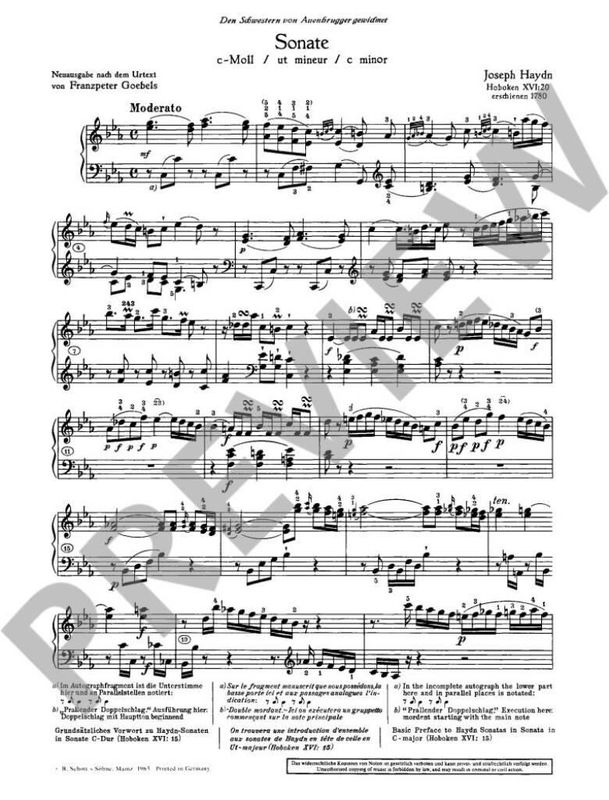 Franz Joseph Haydn - Sonate C Hob.Xvi:20