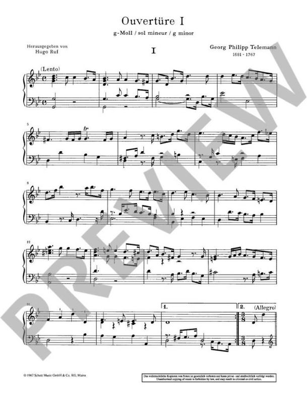 Georg Philipp Telemann - Ouvertures(6)
