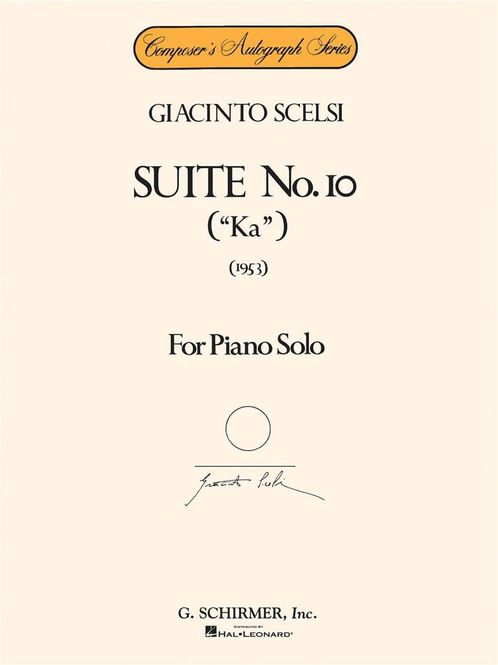 Hovedbilde Giacinto Scelsi - Suite No. 10 (1953)