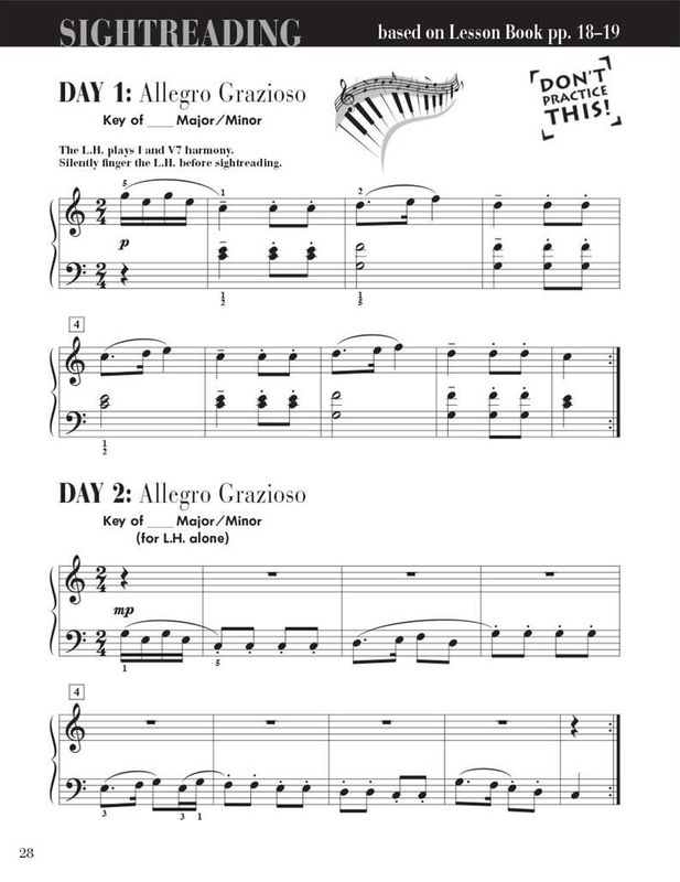 Piano Adventures Sightreading Level 4
