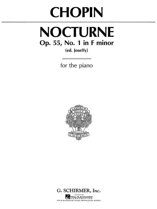 Frédéric Chopin - Nocturne, Op. 55, No. 1 in F Minor