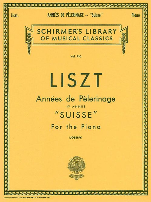Hovedbilde Franz Liszt - Annees De Pelerinage Book 1- Suisse