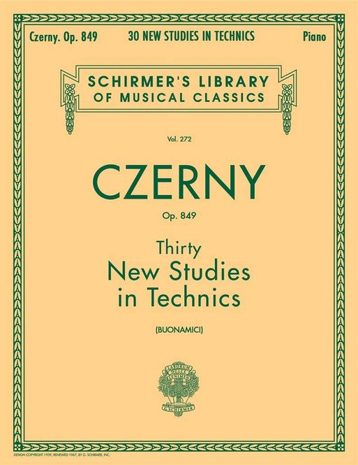 Hovedbilde Carl Czerny - 30 New Studies in Technics, Op. 849