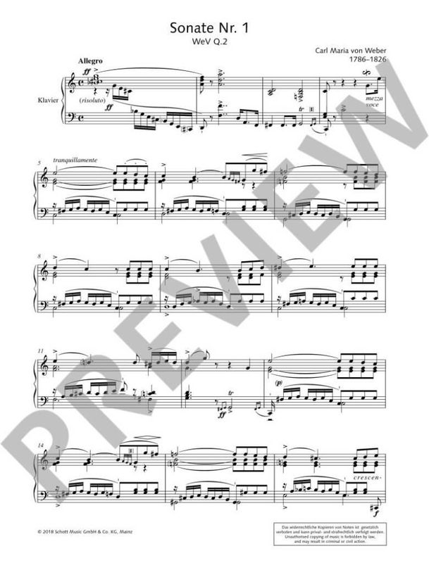Carl Maria von Weber - Sonaten Wev Q.2-5