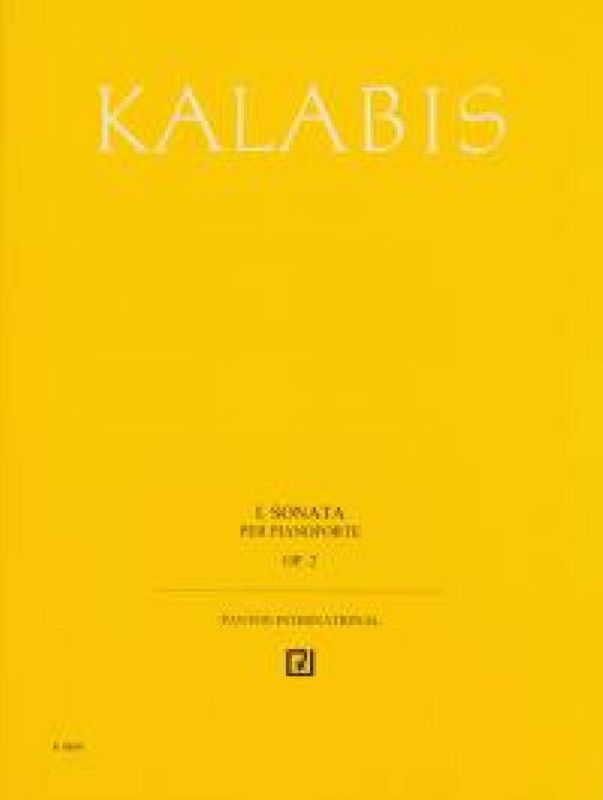 Viktor Kalabis - 1. Piano Sonata op. 2